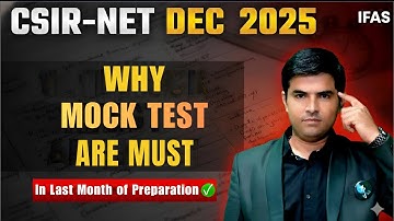 Why Mock Tests Are Must in Last Month of CSIR NET DEC 2025 Exam Preparation