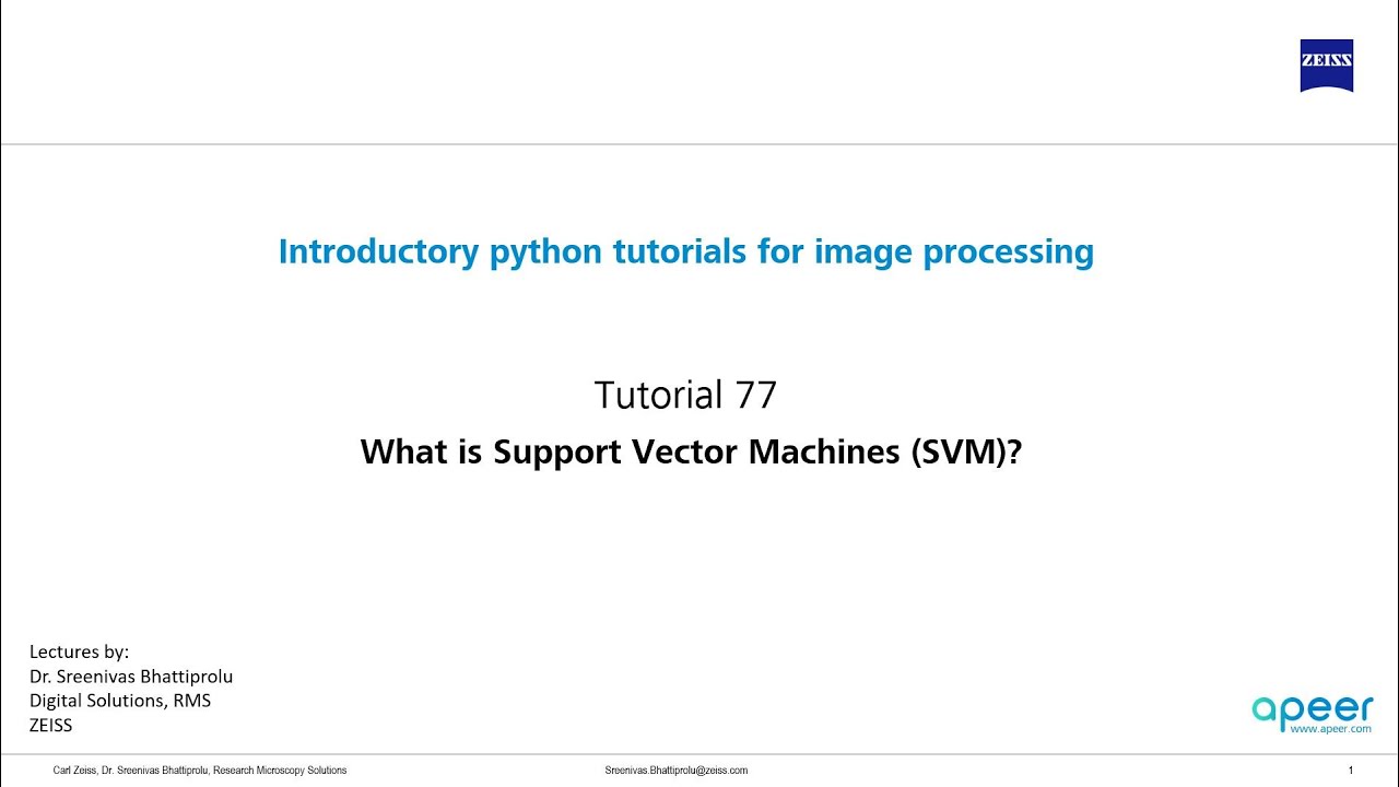 Tutorial 77 - What is Support Vector Machines (SVM) and how to use it ...