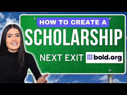 How to CREATE a Scholarship EASY