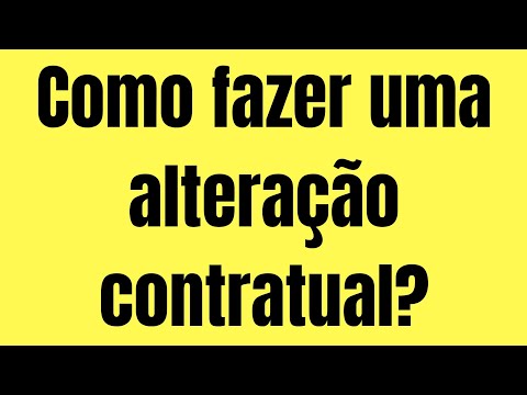 ⚠️COMO FAZER UMA ALTERAÇÃO CONTRATUAL NO CNPJ?