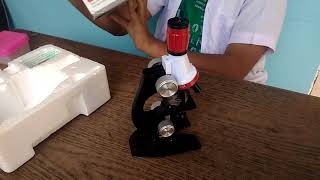 Unboxing of microscop and explanation