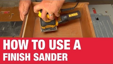How To Use A Finish Sander - Ace Hardware