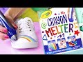 Testing CRAYOLA CRAYON MELTER + Custom Canvas Shoes with Crayons!
