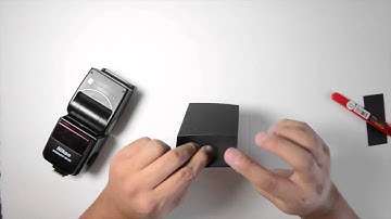 Fastest DIY Speedlight Straw Grid