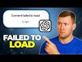 How to fix content failed to load on ChatGPT