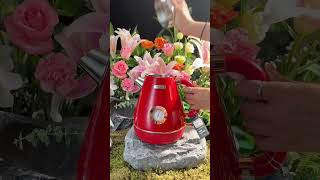 Illuminate life and your cozy space with our ruby red electric kettle | Hazel Quinn #Red #RubyRed