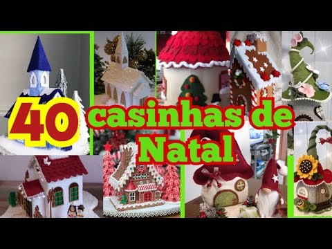 Casinhas incríveis de decoração Natalina #navidad #pinterest