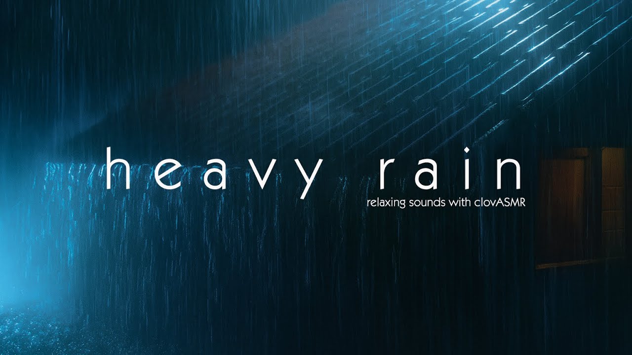 Rain Sounds Hypnosis for Sleeping – Intense Rain On the Tin Roof to Calm Overthinking & Sleep Fast