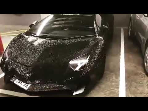 Wealthy Instagram Model Show Off Her Lamborghini Aventador That Is Covered In 2 Million Swarovski Cr