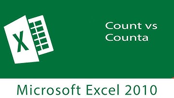 Excel : Count vs Counta | Identifying the difference