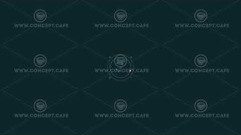 Animated HUD infographic element with circles and crosses.