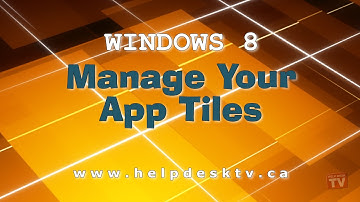 Manage Your Windows 8 App Tiles