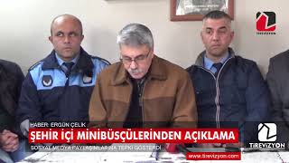 Tire şehir içi minibüsçülerinden ortak açıklama
