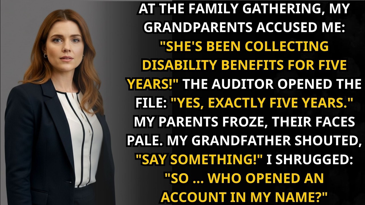 At the family gathering, my grandparents accused me of collecting benefits… so who opened it___