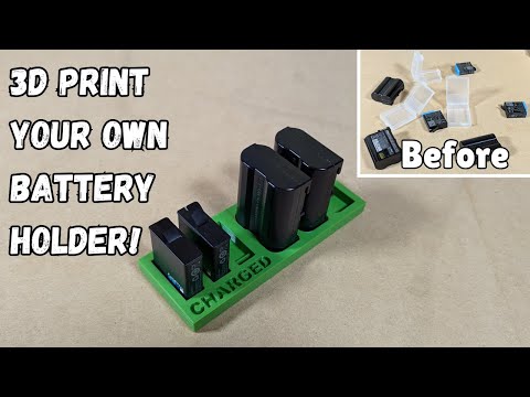 Creating a Custom 3D Printed Camera Battery Holder in Fusion 360