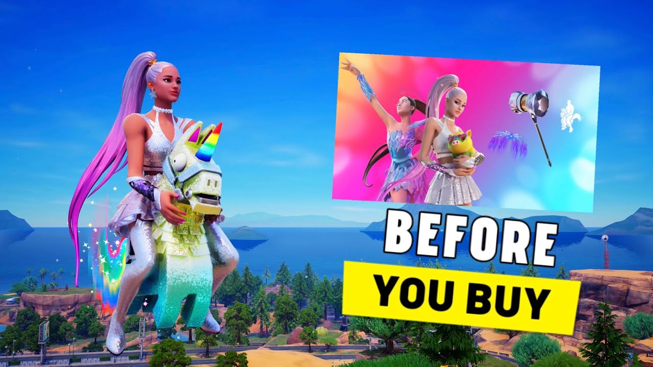 ИГРОВОЙ ПРОЦЕСС НАБОРА АРИАНЫ ГРАНДЕ | АРИАНА ГРАНДЕ x FORTNITE (перед покупкой)