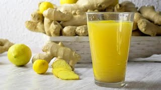 مشروب الزنجبيل والليمون لعلاج الزكام ونزلات البرد /ginger juice