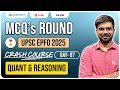 UPSC EPFO 2025 Free Crash Course Day 7: Quant &amp; Reasoning MCQs | EO/AO 2025 | Anuj Jindal
