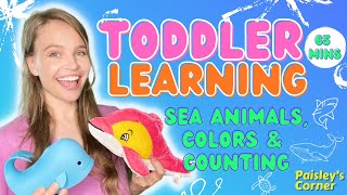 Toddler Learning - Learn Sea Animals | Best Toddler Learning Videos | Learn Colors for Kids