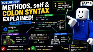 Roblox OOP: Methods, self & Colon Syntax Explained | Luau