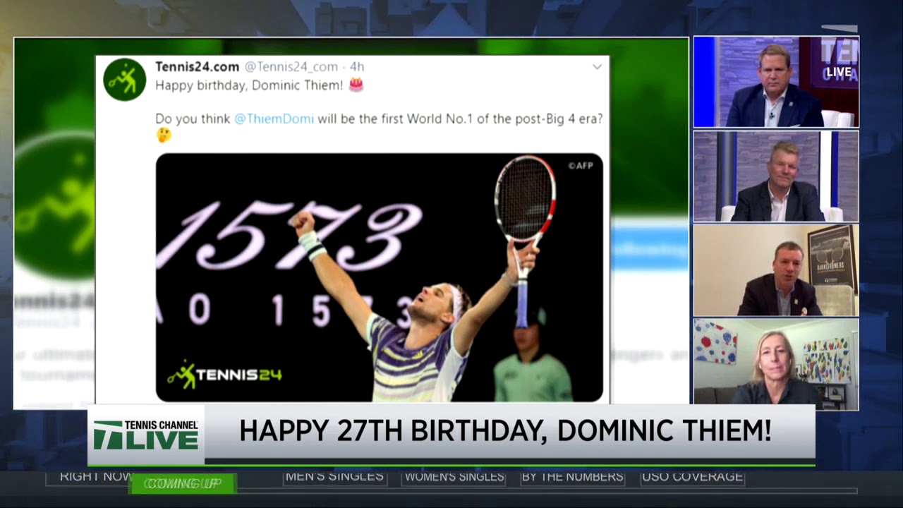Tennis Channel Live The Social Net, Dominic Thiems Birthday