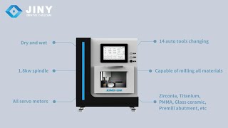 Maximize Efficiency with JDM5DW:  Multi-Material Milling in One Dental Milling Machine