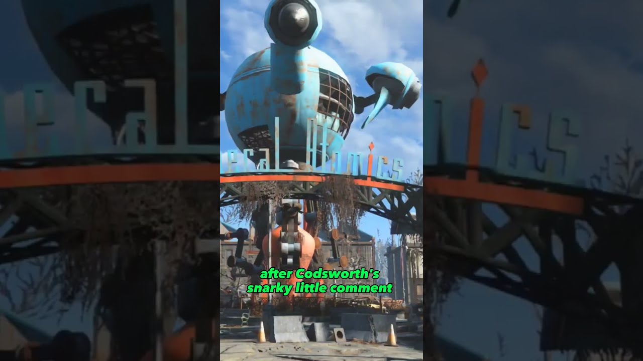 Codsworth Looks Down On Protectrons In Fallout 4