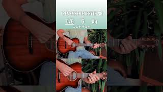 I Remember Everything Zach Bryan Guitar Tutorial (Verse) // I Remember Everything Guitar #Shorts