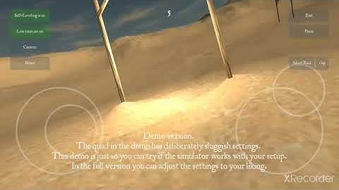 FPV freerider, mobile version (lap time = 20.32s)