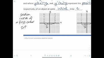 DE - 1 2 - Initial Value Problems