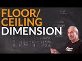 Floor/Ceiling Dimension - www.AcousticFields.com