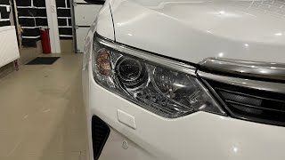 Toyota Camry 55 - ремонт фар, замена линз AFS, диодные Sensation Drive