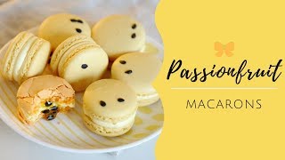 [Eng Sub] 패션후르츠 마카롱 만들기 French meringue Passionfruit Macarons  パッションフルーツマカロン│자도르