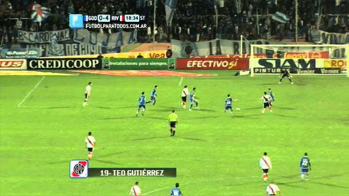 Gol de Gutiérrez. Godoy Cruz 0 - River 4. Fecha 3. Torneo Primera División 2014. FPT