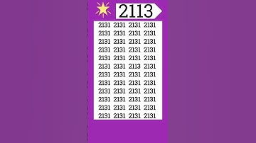 How fast did you spot the odd 2113? #fypシ゚viral #fypviral #fyp #iqtest #shorts #eymath
