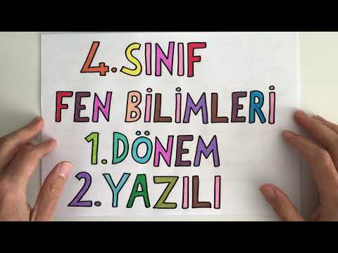 4. Sınıf Fen Bilimleri 1. Dönem 2. Yazılı (2022-2023)