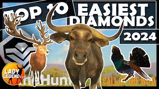 TOP 10 EASIEST DIAMONDS & HOW to FIND THEM in 2024!!!  Call of the Wild