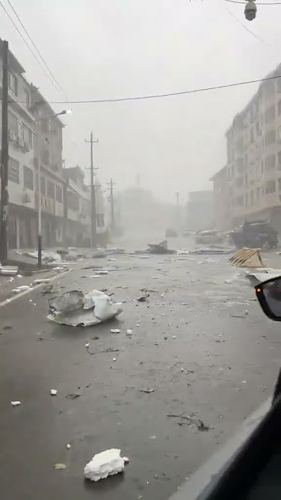 Hailstorm hits Wuhan