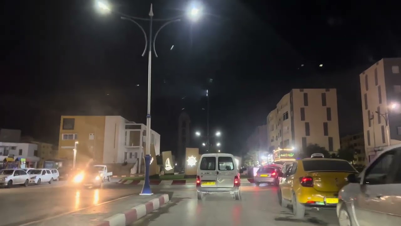 جولة ليلية في وسط مدينة صلامندر. مستغانم. Salamandre Mostaganem de nuit