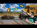 GTA 5 : RAMP CAR VS TRAIN | Can a Ramp Car Stop The train in gta 5?