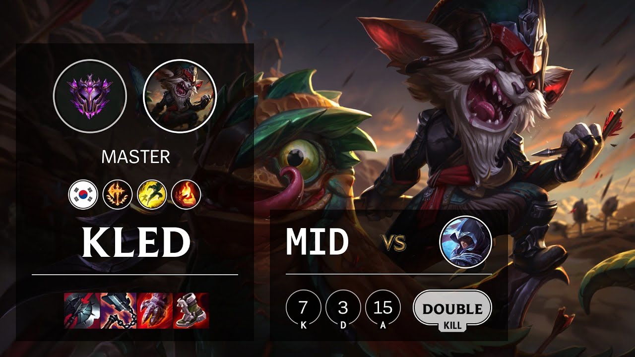 Kled Mid vs Talon - KR Master Patch 10.25
