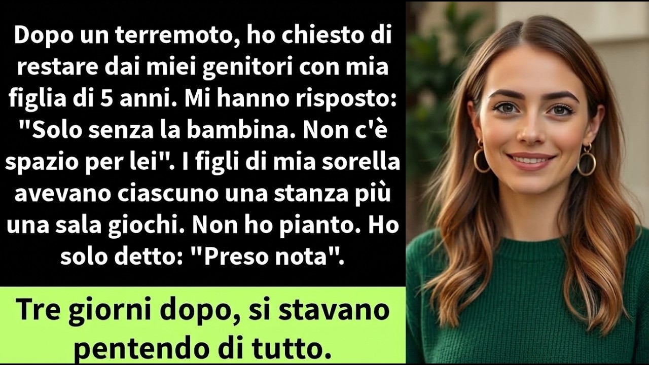 Un martedì ordinario, mentre la terra tremava sotto i nostri piedi, mio padre mise la sua nipote di cinque anni fuori dalla porta come un pacco indesiderato. "Tu puoi restare, ma lei no. Non c'è...