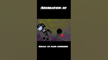 recreation of killua vs mass murderer drawing cartoons 2 stickman vs big robot 🤖  #animationonmobile