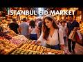 Istanbul Turkey 2026 4K Walking Tour | Eid al-Fitr Crowd in Eminönü Bazaar