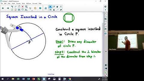 Geometry video lesson 5 21 21   Constructing an Inscribed Square