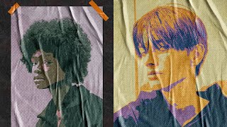 Glued Poster Photo Effect - Photoshop Tutorial Glued Poster Photo Effect - Photoshop Tutorial