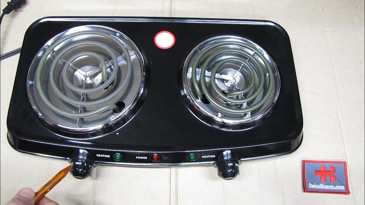 Mainstays Portable 2 Coil Burner Electric Table Top Hot Plate Cooker