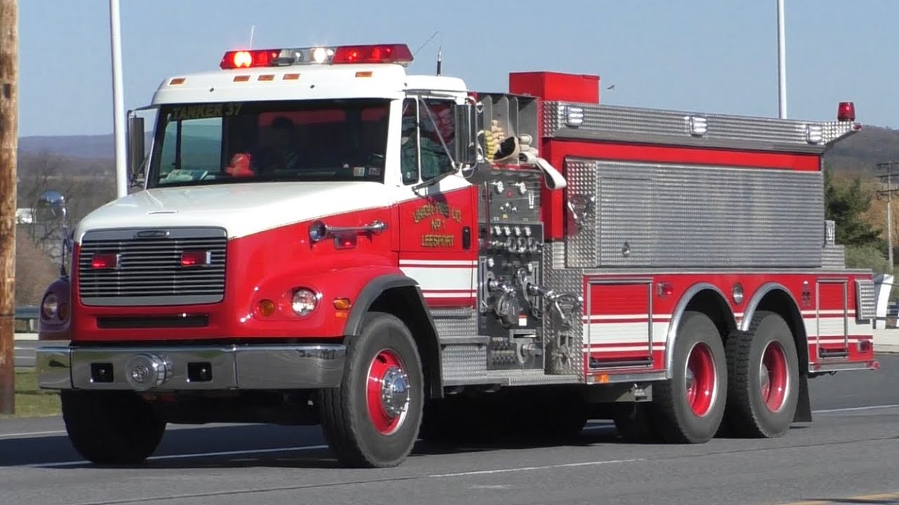 Union Fire Company of Leesport Tanker 37 Responding X2 YouTube