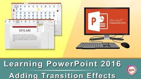 Learning PowerPoint 2016: Adding Transition Effects