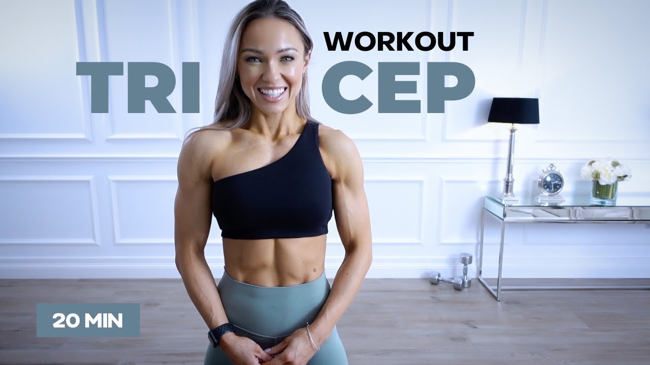 TREMBLING TRICEPS - 20 min Tricep Workout with Dumbbells 